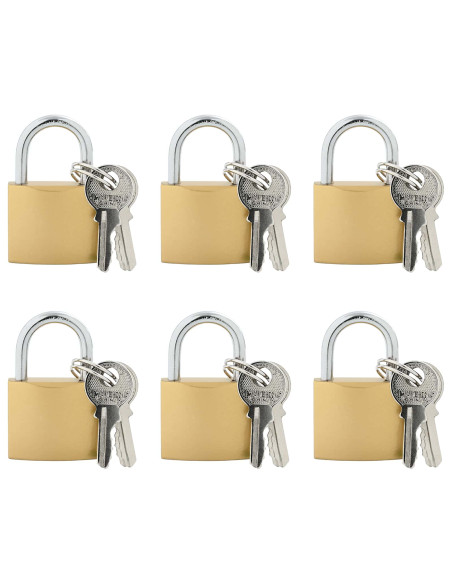 U Lock con Chiavi 6 pcs Ottone Ferro