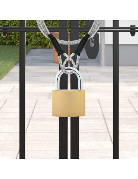 U Lock con Chiavi 2 pcs Ottone Ferro