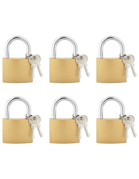 U Lock con Chiavi 6 pcs Ottone Ferro