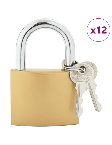 U Lock con Chiavi Ottone 6 x 2 x 9,1 cm Ferro