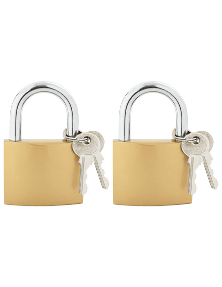 U Lock con Chiavi 2 pcs Ottone Ferro