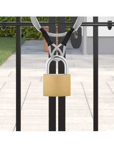 U Lock con Chiavi 2 pcs Ottone Ferro