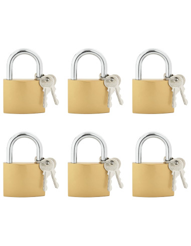 U Lock con Chiavi 6 pcs Ottone Ferro