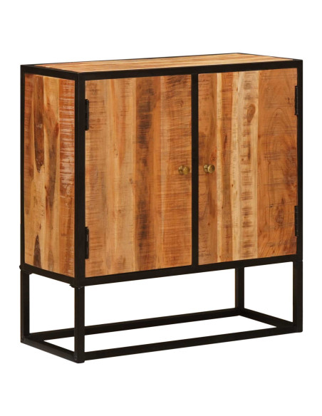 Credenza Beta Naturale 70 x 30 x 75 cm Legno di Acacia Massello