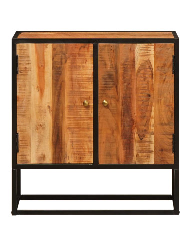 Credenza Beta Naturale 70 x 30 x 75 cm Legno di Acacia Massello