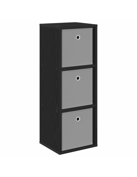 Credenza con cassetto Rovere Nero 31 x 27 x 85 cm