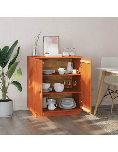 Credenza Marrone Cera 65,5 x 40 x 75 cm Legno di pino massiccio