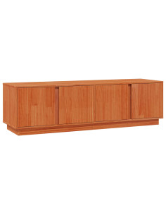 Mobile TV Marrone Cera 140 x 40 x 40 cm Legno di pino massiccio 2