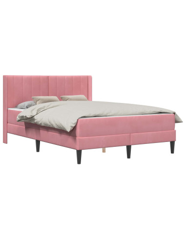 Struttura del letto Rosa 120 x 190 cm Velluto