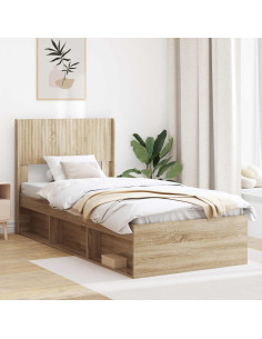 Testiera Letto Rovere Sonoma Legno ingegnerizzato