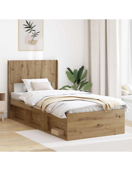 Testiera Letto Rovere Artigianale Legno ingegnerizzato