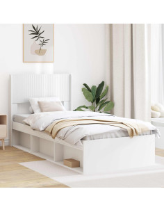Testiera Letto Bianco Legno ingegnerizzato