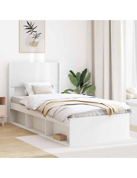Testiera Letto Bianco Legno ingegnerizzato
