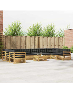 Set divani Legno di Acacia Massello
