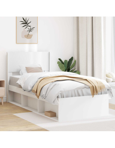Testiera Letto Bianco Legno ingegnerizzato