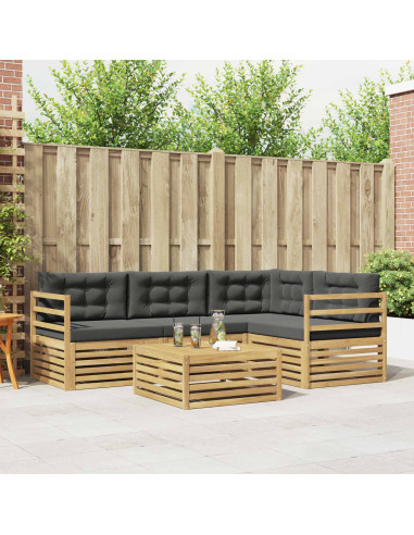 Set di divani da esterno con cuscino 5 pcs