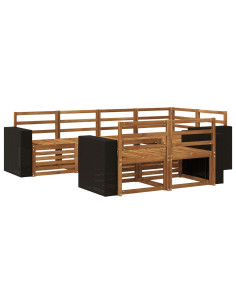 Set divano sezionale 7 pcs Naturale