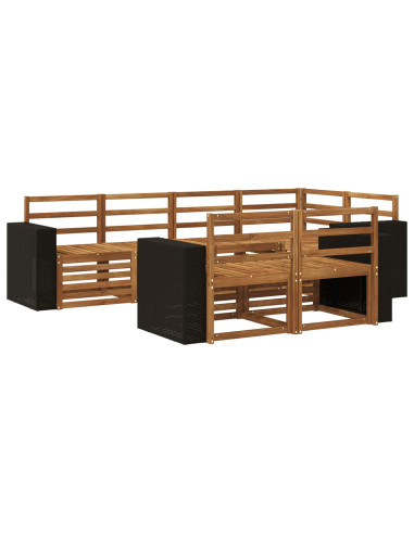 Set divano sezionale 7 pcs Naturale