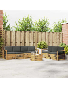 Set divani Legno di Acacia Massello