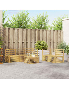 Set divani Legno di Acacia Massello