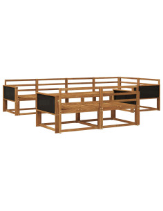 Set di divani da esterno 7 pcs Naturale