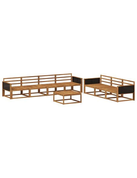 Set di divani da esterno 8 pcs Naturale