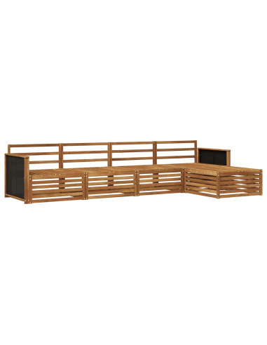 Set di divani da esterno 5 pcs Naturale