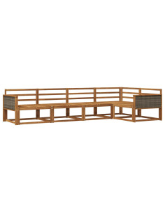 Set di divani da esterno 5 pcs Naturale