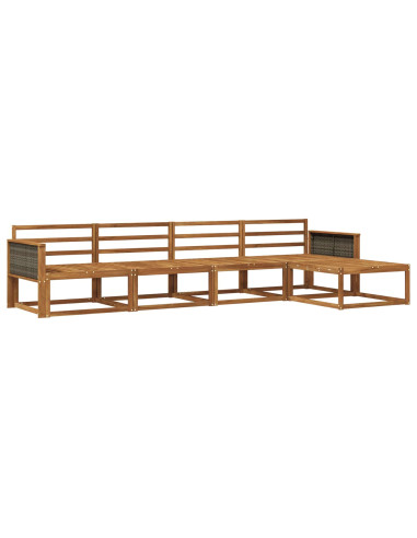 Set di divani da esterno 5 pcs Naturale