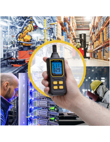 StarTech.com Termoigrometro Digitale - Misuratore Portatile di Umidità e Temperatura con Display LCD per Sala Server e Ufficio 