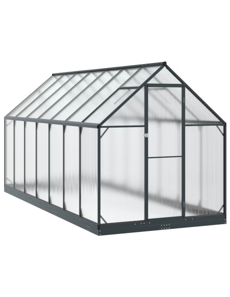 Serra da Giardino con porta Antracite 183,5 x 423,5 x 207 cm