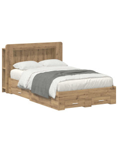 Telaio del letto con storage Rovere Artigianale 120 x 190 cm