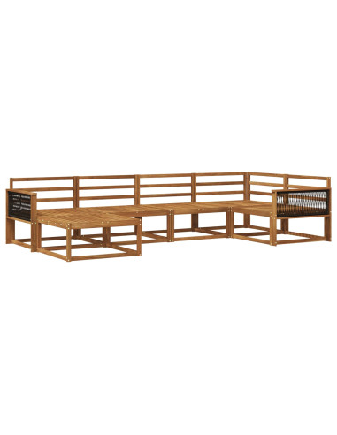 Set di divani da esterno 6 pcs Naturale
