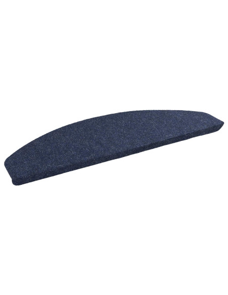 Tappetini per scale autoadesivi 15 pcs Blu 80 x 28 x 3,5 cm