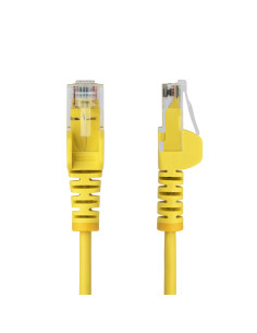 StarTech.com Cavo Ethernet CAT6 Giallo da 1m Patch UTP con Plug RJ45 Antigroviglio e Rilievi di Trazione, Cavo Lan Slim in Rame  2