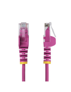 StarTech.com Cavo Ethernet CAT6 Rosa da 1m Patch UTP con Plug RJ45 Antigroviglio e Rilievi di Trazione, Cavo Lan Slim in Rame Pu 2