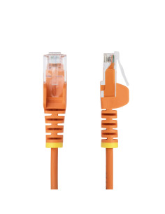 StarTech.com Cavo Ethernet CAT6 Arancione da 1m Patch UTP con Plug RJ45 Antigroviglio e Rilievi di Trazione, Cavo Lan Slim in Ra 2