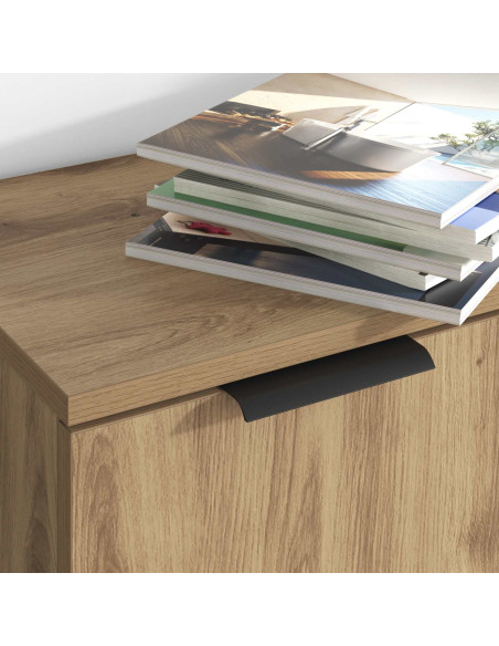 Credenza 3 pcs Rovere artigianale Legno multistrato