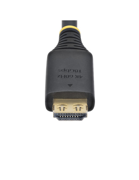 StarTech.com Cavo HDMI ad alta velocità da 5 m con connettori a presa salda, 4K 60 Hz/1440p 144 Hz, HDR10/HDCP 2.2/ARC, 18 Gbps