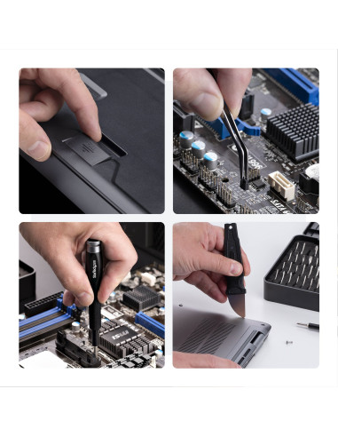 StarTech.com Set di cacciaviti di precisione, kit di riparazione computer da 40 pezzi per laptop/PC/elettronica/telefoni, set ca
