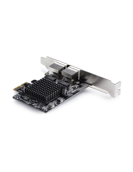 StarTech.com Scheda di Rete PCIe Gigabit a 2 Porte 5G, Interfaccia LAN PCI Express 5G/2,5G/1G/100M/10M, Realtek RTL8126, NIC Mul
