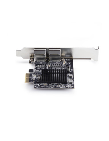 StarTech.com Scheda di Rete PCIe Gigabit a 2 Porte 5G, Interfaccia LAN PCI Express 5G/2,5G/1G/100M/10M, Realtek RTL8126, NIC Mul