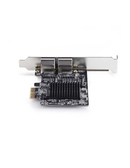 StarTech.com Scheda di Rete PCIe Gigabit a 2 Porte 5G, Interfaccia LAN PCI Express 5G/2,5G/1G/100M/10M, Realtek RTL8126, NIC Mul
