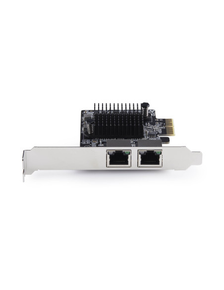 StarTech.com Scheda di Rete PCIe Gigabit a 2 Porte 5G, Interfaccia LAN PCI Express 5G/2,5G/1G/100M/10M, Realtek RTL8126, NIC Mul