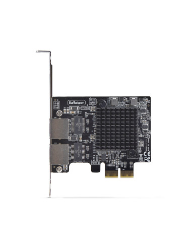 StarTech.com Scheda di Rete PCIe Gigabit a 2 Porte 5G, Interfaccia LAN PCI Express 5G/2,5G/1G/100M/10M, Realtek RTL8126, NIC Mul