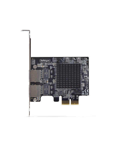 StarTech.com Scheda di Rete PCIe Gigabit a 2 Porte 5G, Interfaccia LAN PCI Express 5G/2,5G/1G/100M/10M, Realtek RTL8126, NIC Mul