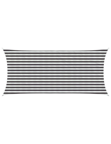 Telo Ombra Antracite e Bianco 2 x 4,5 m HDPE