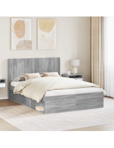 Struttura del letto con stoccaggio e testata 3 pcs