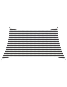 Telo Ombra Antracite e Bianco 3 / 4 x 2 m HDPE