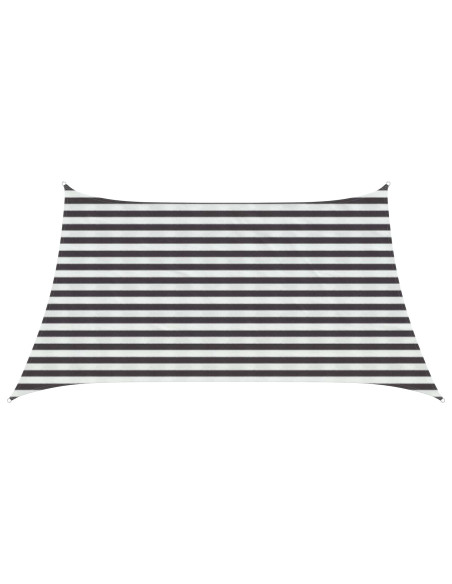 Telo Ombra Antracite e Bianco 3 / 4 x 2 m HDPE